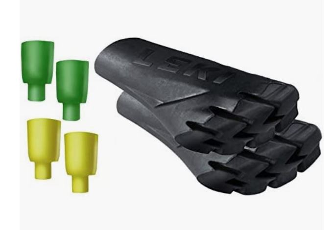 LEKI Power Grip Gummipuffer - 1 Paar mit verschiedenen Adaptern